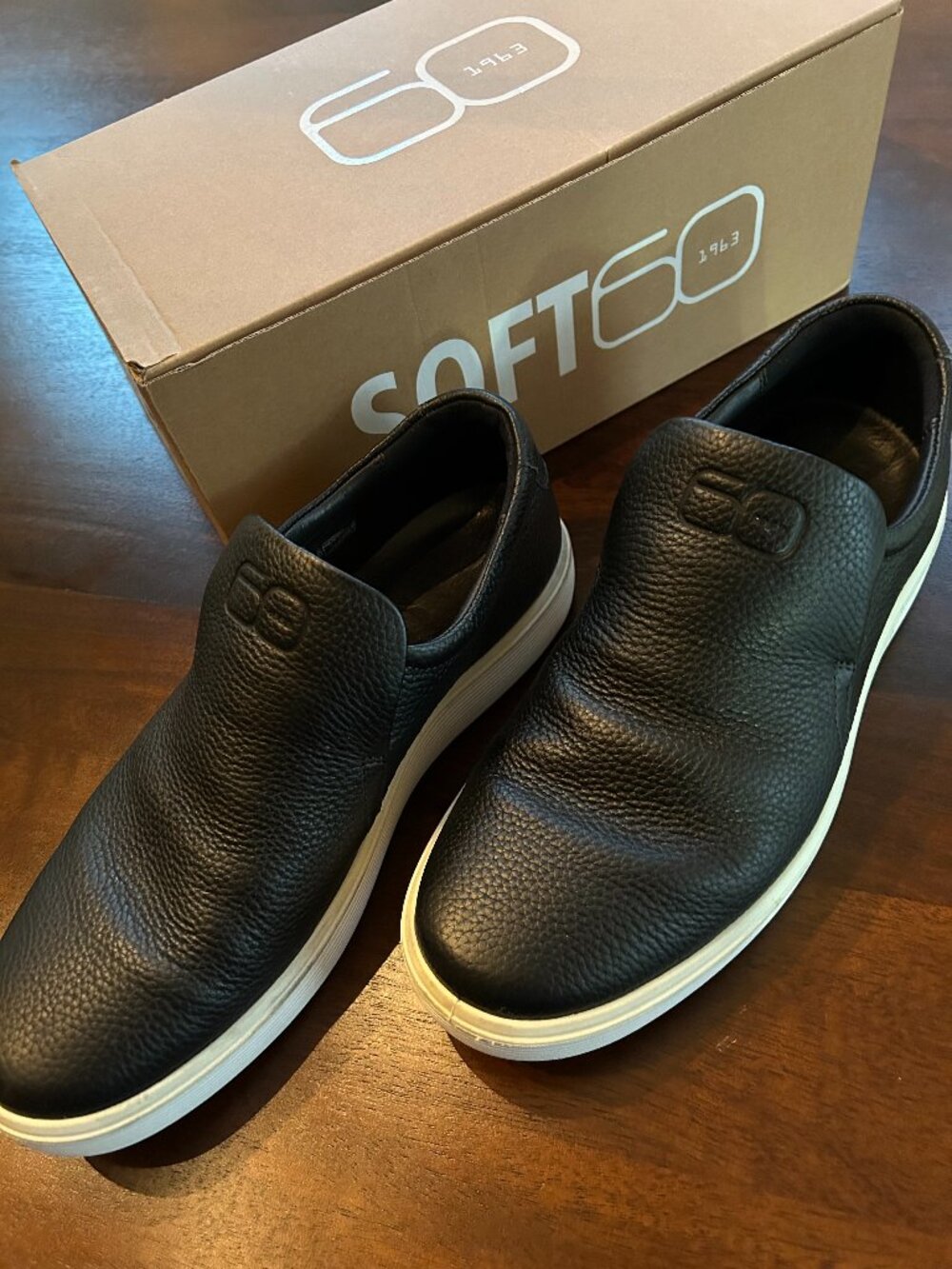 Ecco Soft60 Slip on Leather Sneaker - Men's